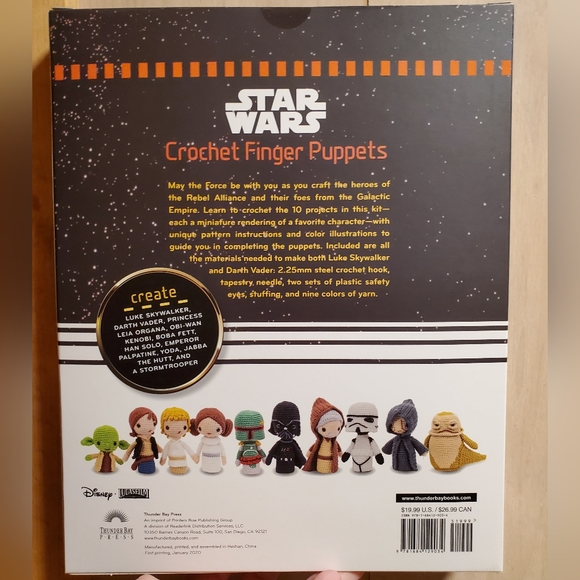 Star Wars Crochet Finger Puppet Kit (Luke & Darth) - Picture 2 of 5